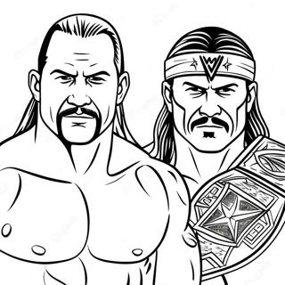 Pagina Para Colorear De Superestrellas De Wwe En Accion 21373-19710