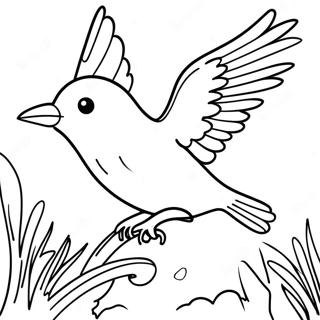 Pagina Para Colorear De Pajaro Volando 21392-19724