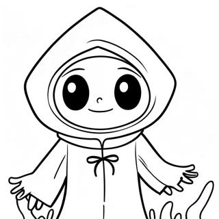 Pagina Para Colorear De Un Personaje Espeluznante De Little Nightmares 21403-19734