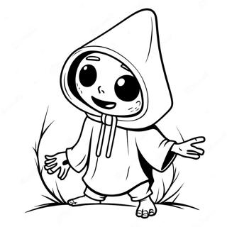 Pagina Para Colorear De Un Personaje Espeluznante De Little Nightmares 21403-19736