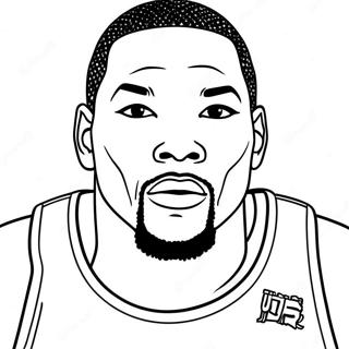 Kevin Durant Páginas Para Colorear