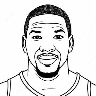 Pagina Para Colorear De Kevin Durant 21452-19772