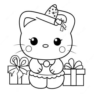 Pagina Para Colorear De Hello Kitty En Navidad 21522-19826