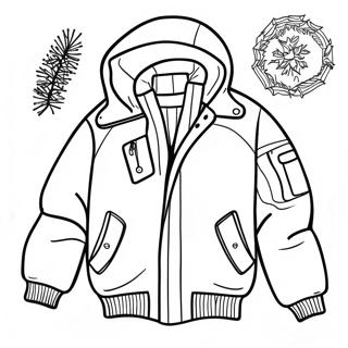 Pagina Para Colorear De Chaqueta De Invierno 21573-20014