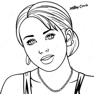 Pagina Para Colorear De Miley Cyrus 21612-20043