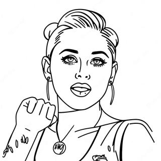 Pagina Para Colorear De Miley Cyrus 21612-20044