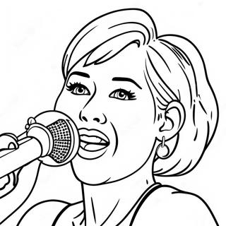 Pagina Para Colorear De Miley Cyrus Cantando En El Escenario 21613-19904