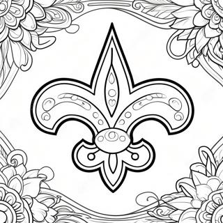 Pagina Para Colorear Del Logo De Los New Orleans Saints 21832-20218