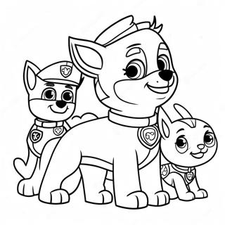 Pagina Para Colorear De Pascua De Paw Patrol 21872-20252