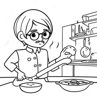 Pagina Para Colorear De Sanji Cocinando Comidas Deliciosas 22154-20471