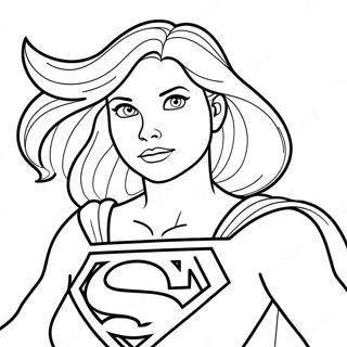 Supergirl Páginas Para Colorear