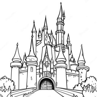 Pagina Para Colorear De Castillo De Disney 2221-1818