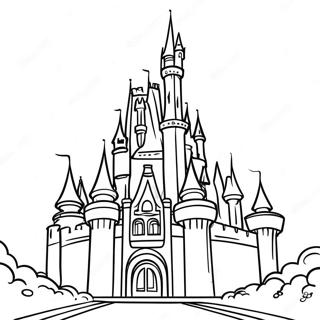 Pagina Para Colorear De Castillo De Disney 2221-1819