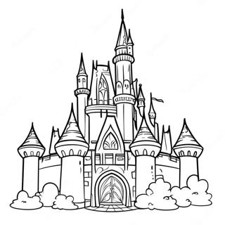 Pagina Para Colorear De Castillo De Disney 2221-1820