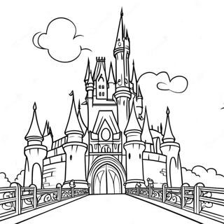 Pagina Para Colorear De Castillo Magico De Disney 2222-1823