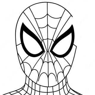 Cara De Spiderman Páginas Para Colorear