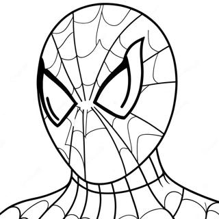 Pagina Para Colorear De La Cara De Spiderman 22263-20555