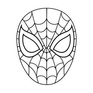 Pagina Para Colorear De La Mascara De Spiderman 22264-20557