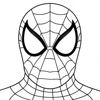 Pagina Para Colorear De La Mascara De Spiderman 22264-20558