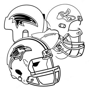 Pagina Para Colorear De Cascos De Equipos De La Nfl Coloridos 22424-20688