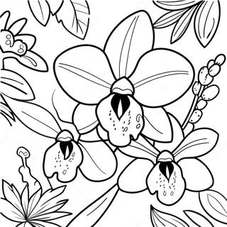 Pagina Para Colorear De Orquidea 22433-20691