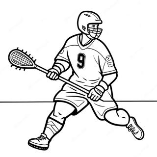 Pagina Para Colorear De Jugador De Lacrosse En Accion 22464-20720