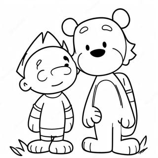 Calvin Y Hobbes Páginas Para Colorear