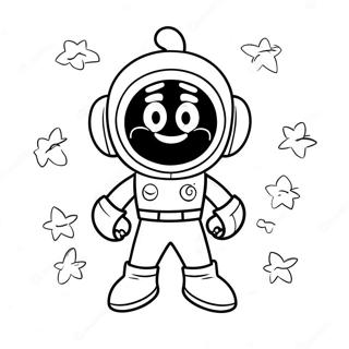 Pagina Para Colorear Divertido Marvin El Marciano En El Espacio 22754-20941