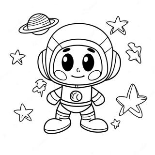 Pagina Para Colorear Divertido Marvin El Marciano En El Espacio 22754-20944