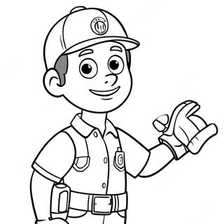 Pagina Para Colorear De Handy Manny 22803-20978