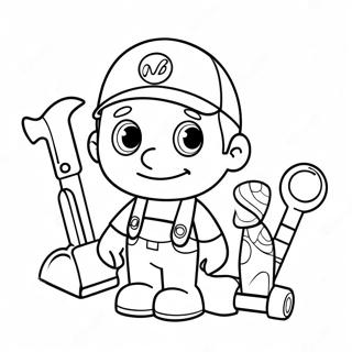 Pagina Para Colorear De Handy Manny Con Herramientas 22804-20982