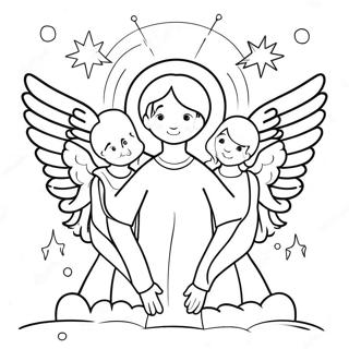 Pagina Para Colorear De Seres Angelicales En La Revelacion 22854-21022