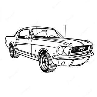 Pagina Para Colorear De Ford Mustang De Carreras 22874-21039