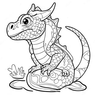 Pagina Para Colorear De Dragon De Agua 22983-21122