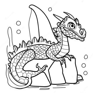 Pagina Para Colorear De Dragon De Agua 22983-21123