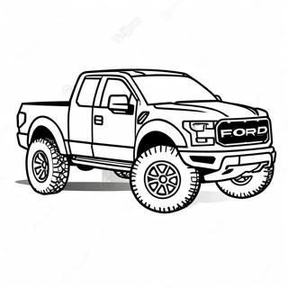 Ford Raptor Páginas Para Colorear