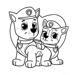 Pagina Para Colorear De Dia De San Valentin De Paw Patrol 23053-21178