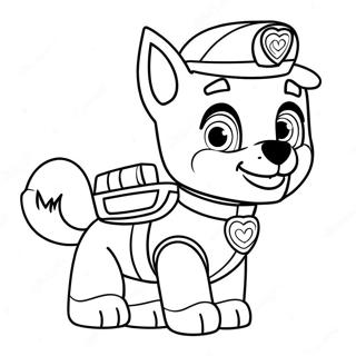 Pagina Para Colorear De Dia De San Valentin De Paw Patrol 23053-21180