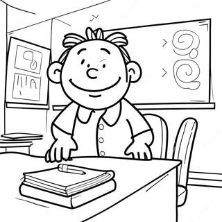 Pagina Para Colorear De Big Nate En Clase 23104-21223