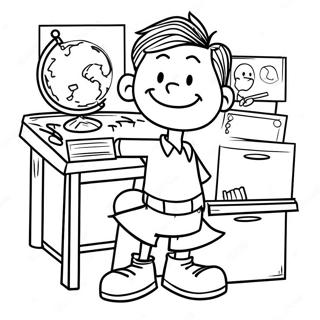 Pagina Para Colorear De Big Nate En Clase 23104-21224