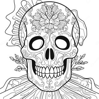 Pagina Para Colorear De Anatomia Detallada De Calavera 23154-21263