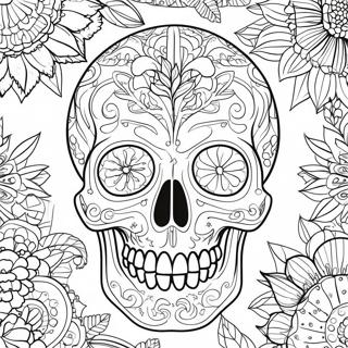 Pagina Para Colorear De Anatomia Detallada De Calavera 23154-21264