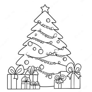 Pagina Para Colorear De Arbol De Navidad Festivo 2322-1904