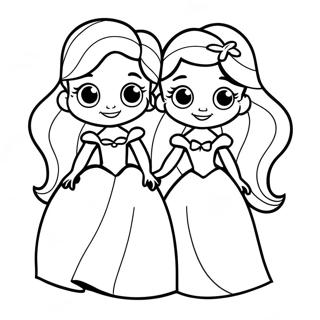 Pagina Para Colorear De Las Hermanas Ariel 23313-21387