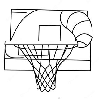 Pagina Para Colorear De Aro De Baloncesto 23333-21403