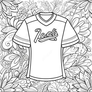 Pagina Para Colorear De Un Diseno De Camiseta Colorido 23384-21448