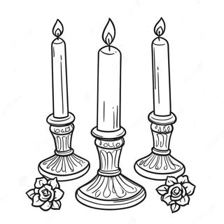 Pagina Para Colorear De Encender Velas De Shabbat 23393-21452