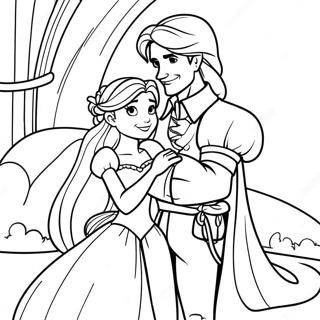 Rapunzel Y Flynn Páginas Para Colorear