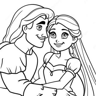 Pagina Para Colorear De Rapunzel Y Flynn 23423-21645