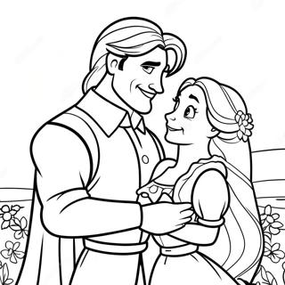 Pagina Para Colorear De Rapunzel Y Flynn 23423-21647